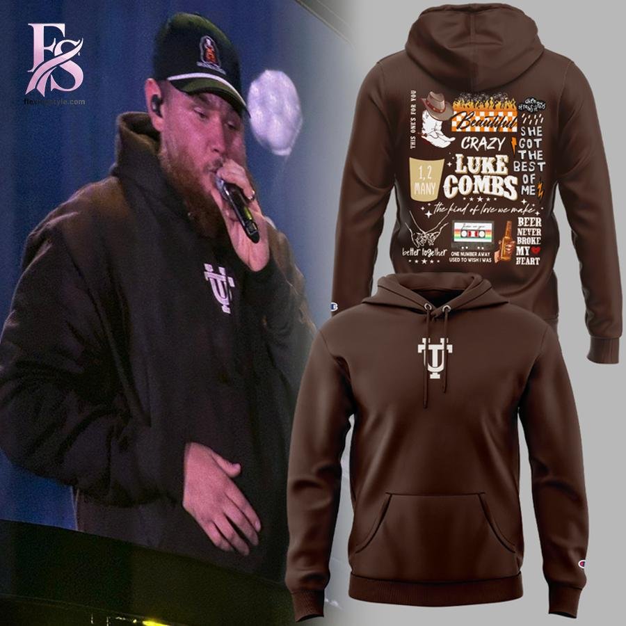 Luke Combs x Tennessee Volunteers My Kinda Saturday Night Tour 2026 Hoodie