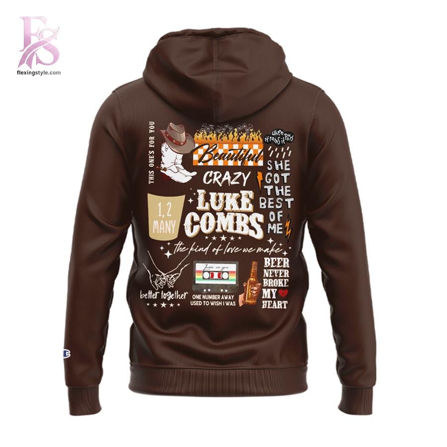 Luke Combs x Tennessee Volunteers My Kinda Saturday Night Tour 2026 Hoodie