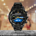 Los Angeles Chargers x Rolex Black Stainless Steel Watch – MAITM13212