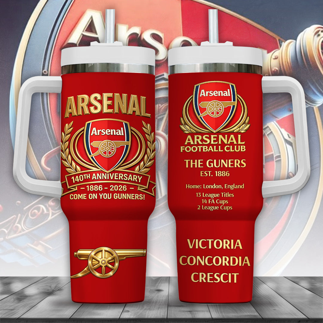 Arsenal FC 140th Anniversary 40oz Tumbler – MAITM14388