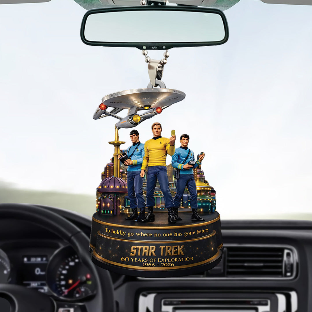Star Trek 60th Anniversary Custom shape 2-sided Acrylic Car Ornament – MAITM14735