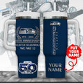 Personalized Seattle Seahawks 50th Anniversary 40oz Tumbler – MAITM14471