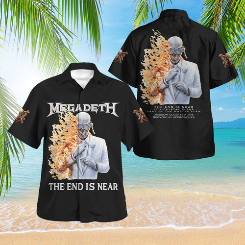 Megadeth 3D Hawaiian Apparel – TMTHU384