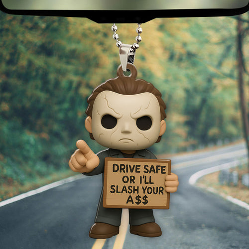 Halloween x Michael Myers Custom Shape 2-sided Acrylic Car Ornament – TMTHU1181