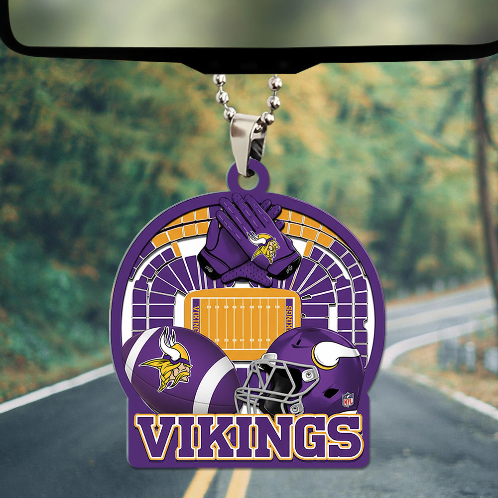 Minnesota Vikings Custom shape 2-sided Acrylic Car Ornament – TMTHU762