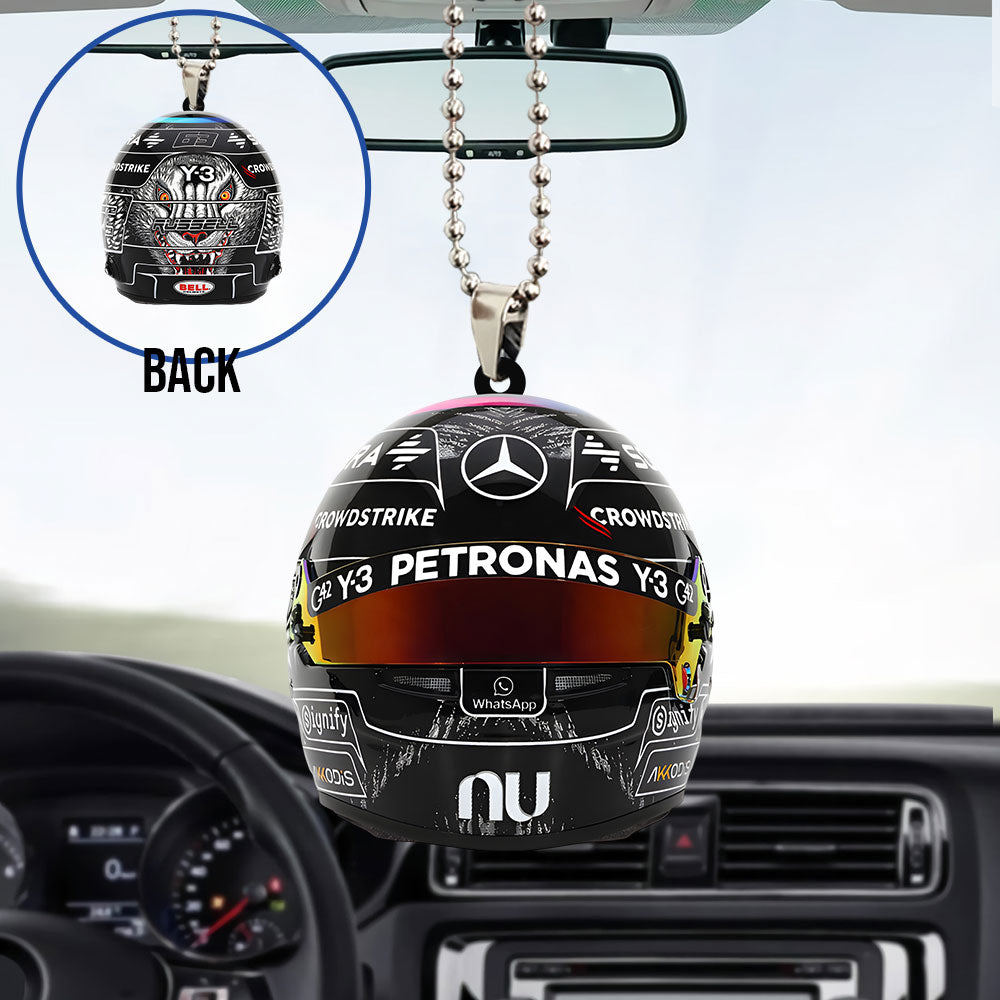 Mercedes AMG Petronas F1 Team x George Russell Custom shape 2-sided Acrylic Car Ornament – TANTN23266