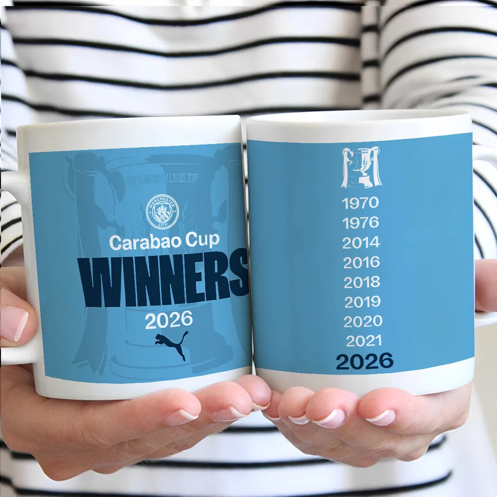 Manchester City Carabao Cup Winner's 2026 Ceramic Mug – TANTN21809