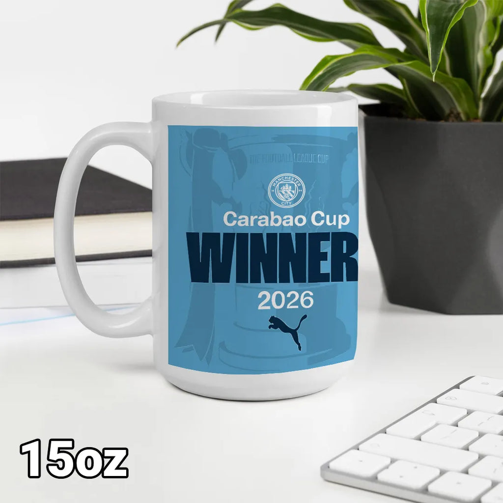 Manchester City Carabao Cup Winner's 2026 Ceramic Mug – TANTN21809