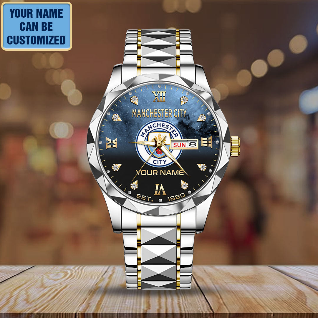 Personalized Manchester City Alloy Luxury Quartz Watch – TANTN22734