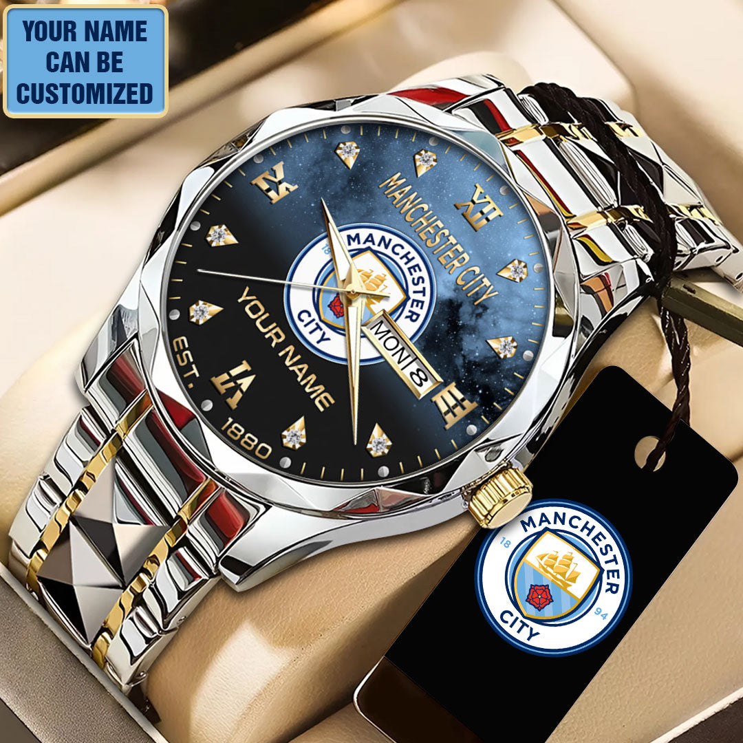 Personalized Manchester City Alloy Luxury Quartz Watch – TANTN22734