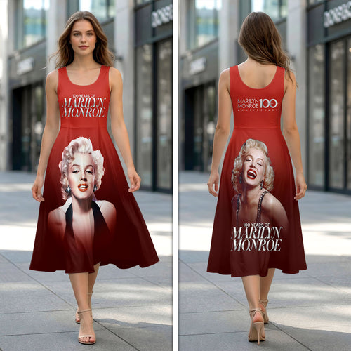 Marilyn Monroe 100th Anniversary Sleeveless Knee-Length Dress – HOATT19740