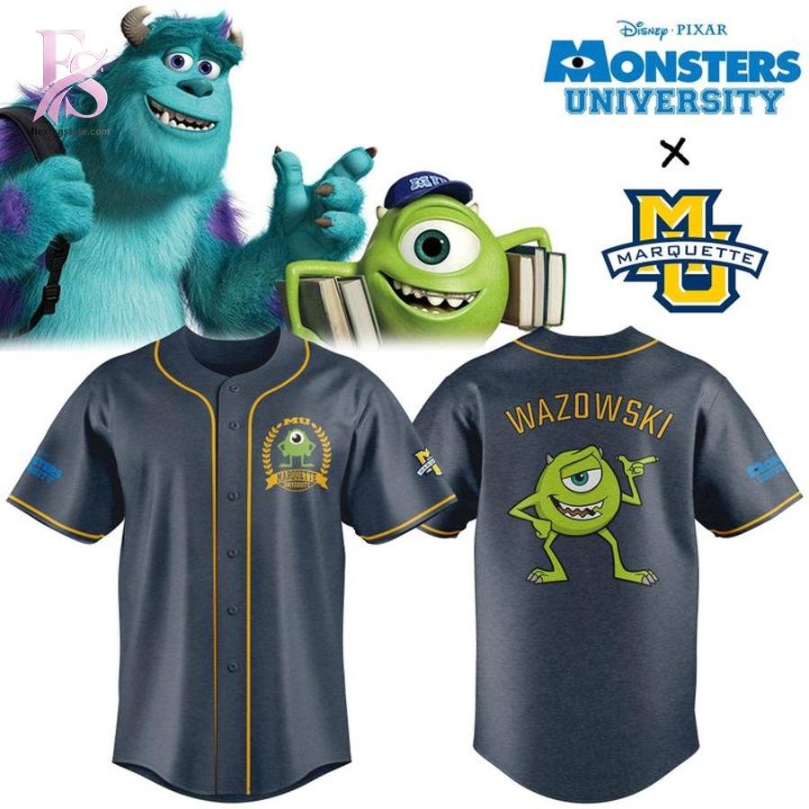 Marquette Golden Eagles Monsters University Mike Wazowski Jersey