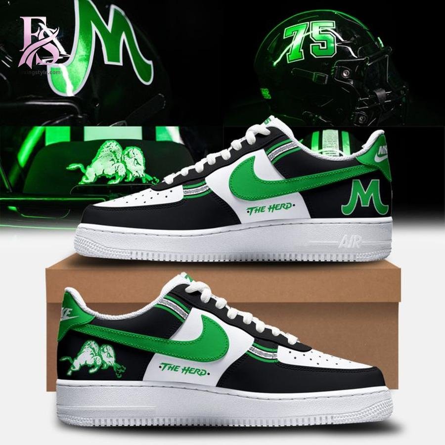 Marshall Thundering Herd For The 75 Logo Air Force Shoes