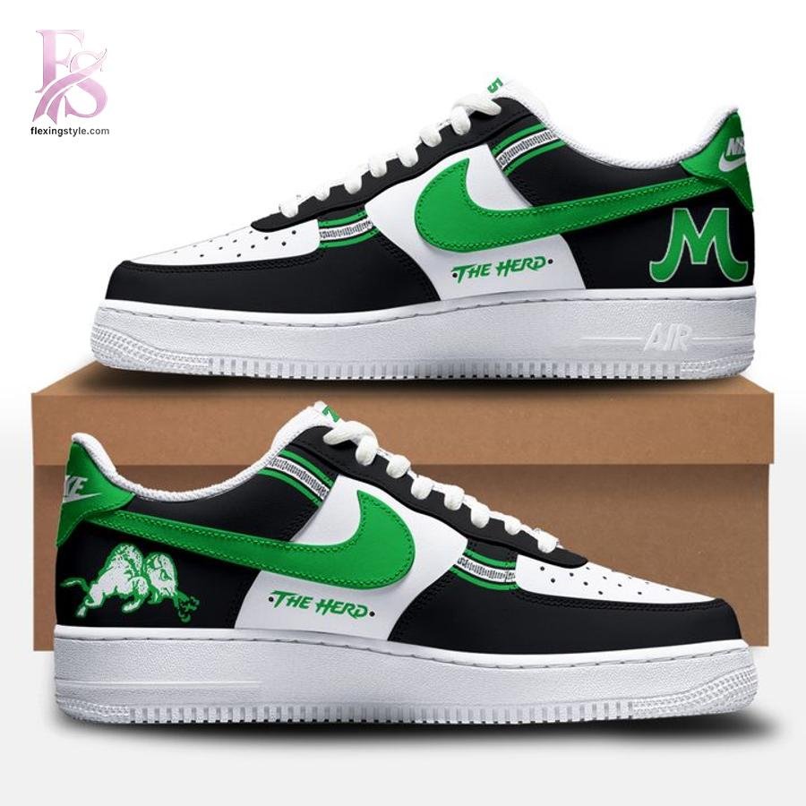 Marshall Thundering Herd For The 75 Logo Air Force Shoes