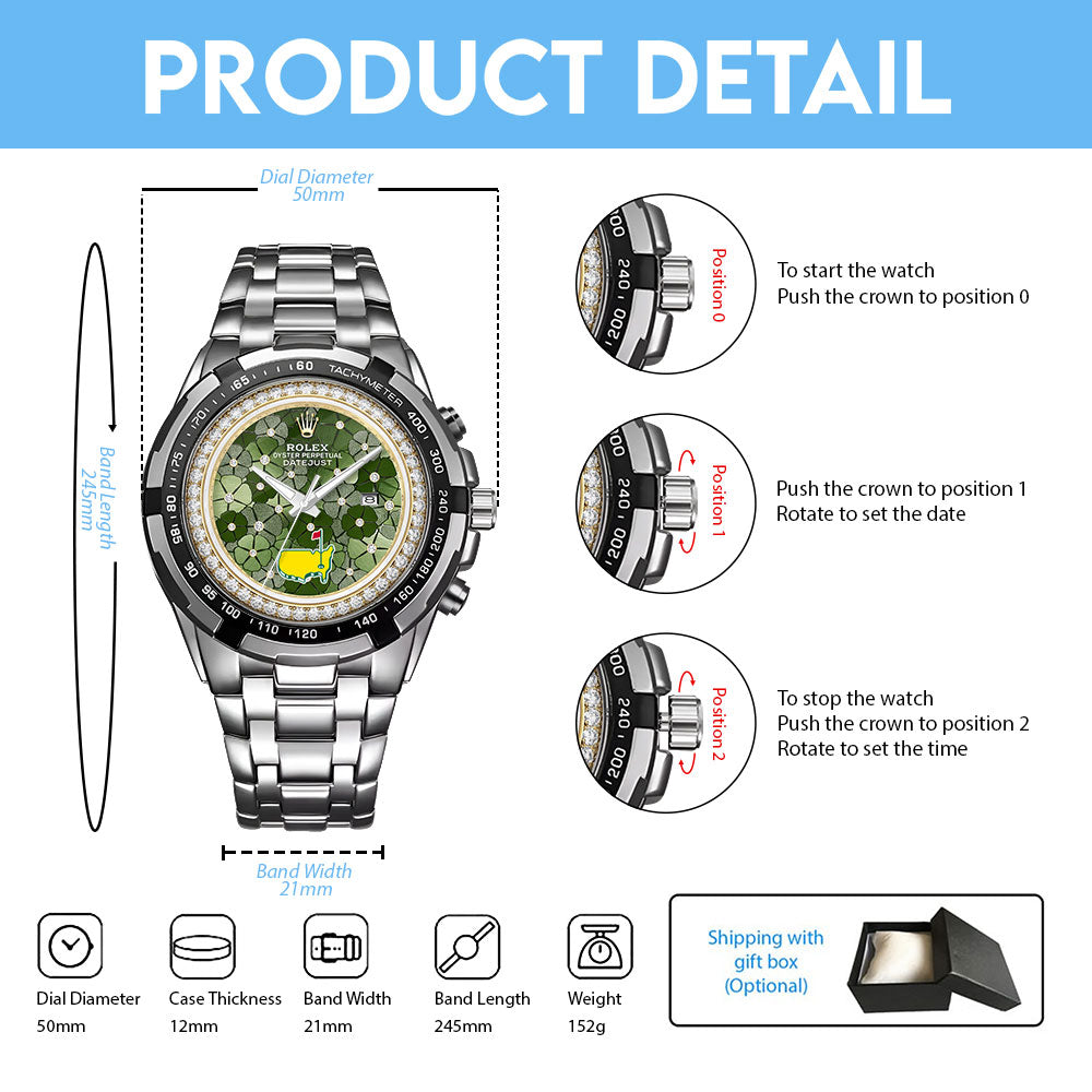 Masters Tournament x Rolex Alloy Men Quartz Watch – MAITM15103