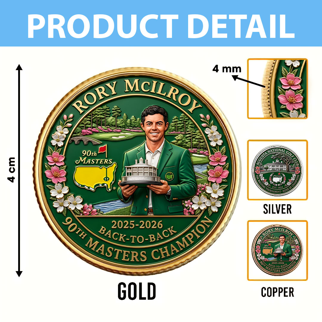 Masters Tournament x Rory McIlroy 2026 Champion Commemorative Coin – HOATT17458