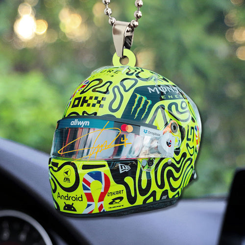 McLaren x Lando Norris World Champions 2025 Custom shape 1-sided Acrylic Car Ornament – TMTHU2518