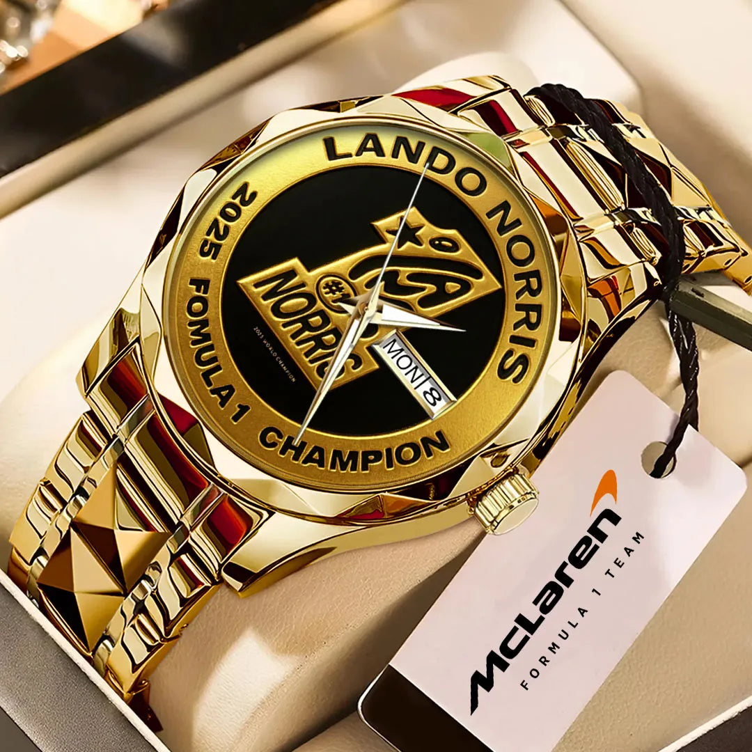 McLaren x Lando Norris World Champions 2025 Alloy Luxury Quartz Watch – TMTHU2542