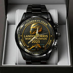 McLaren x Lando Norris World Champions 2025 Black Stainless Steel Watch – TANTN19230