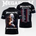 Megadeth 2026 World Tour 3D Apparel – HOATT16113