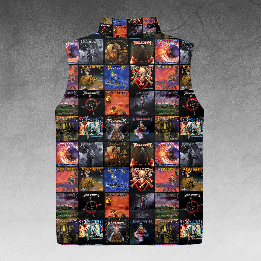 Megadeth 3D Sleeveless Down Jacket – HOATT15664
