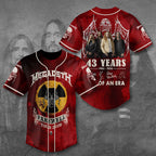 Megadeth 43 Years Baseball Jersey – TANTN15453