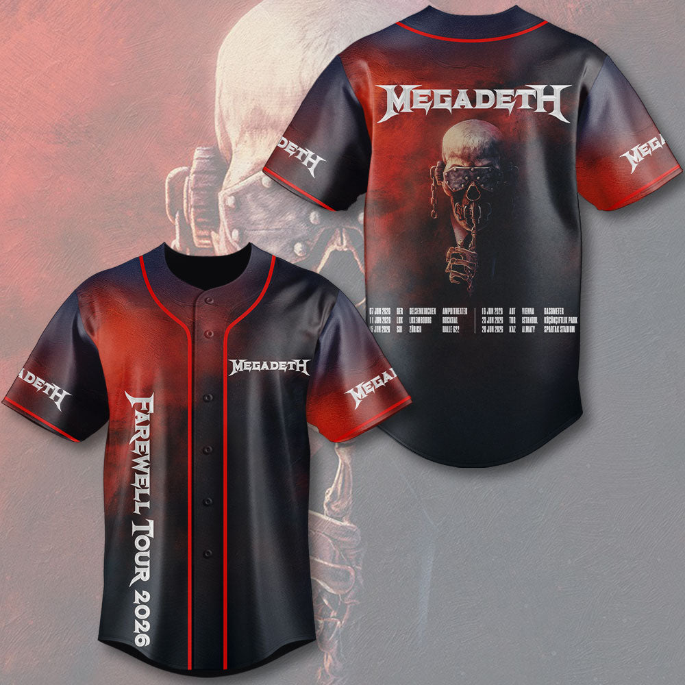 Megadeth Baseball Jersey – TMTHU2491