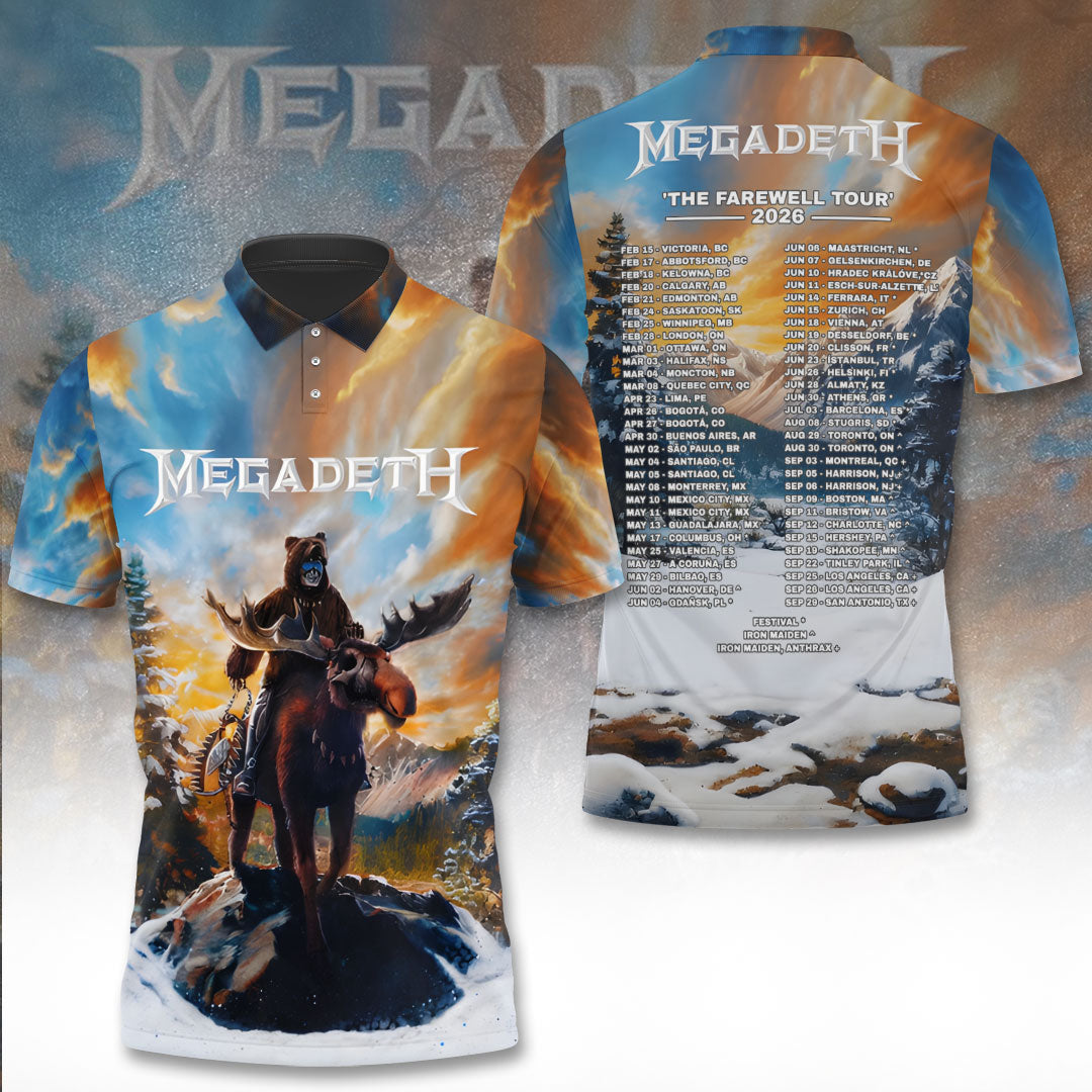 Megadeth Farewell Tour 2026 3D Apparel – TANTN22801