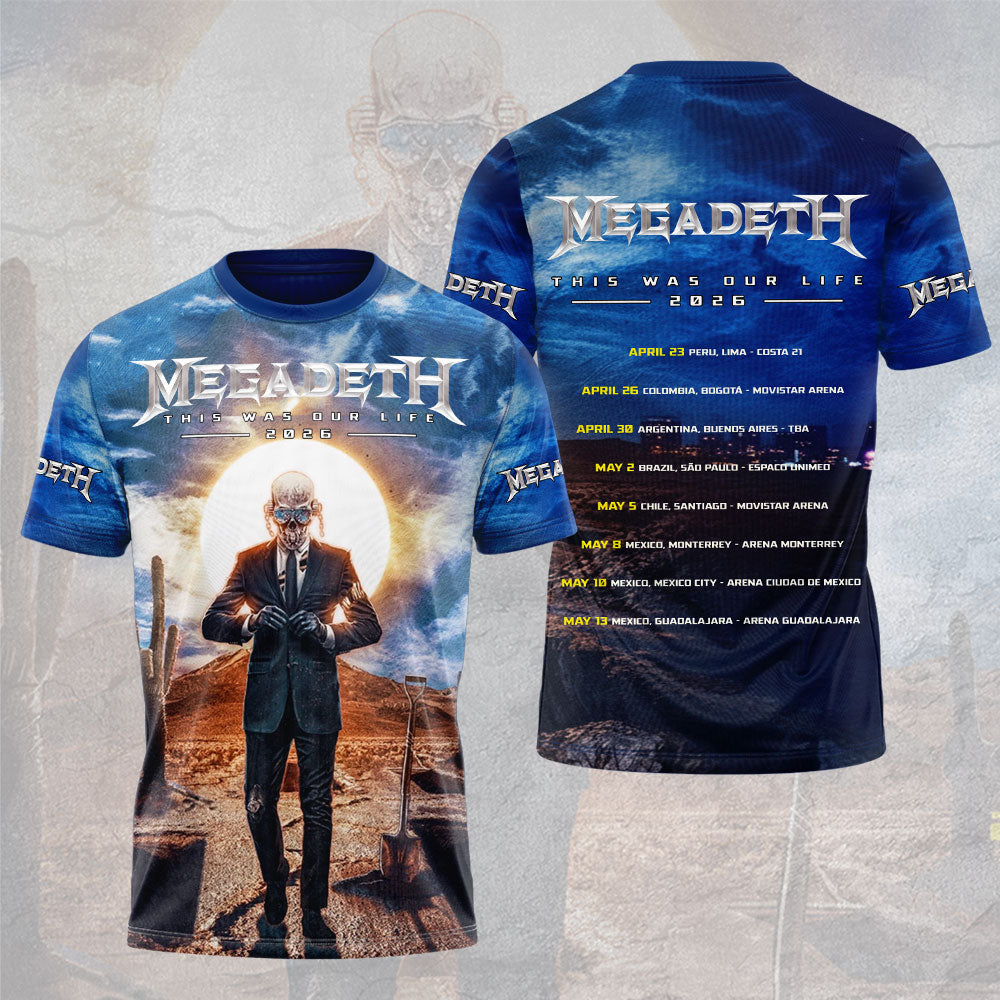 Megadeth 3D Apparel – TMTHU1826