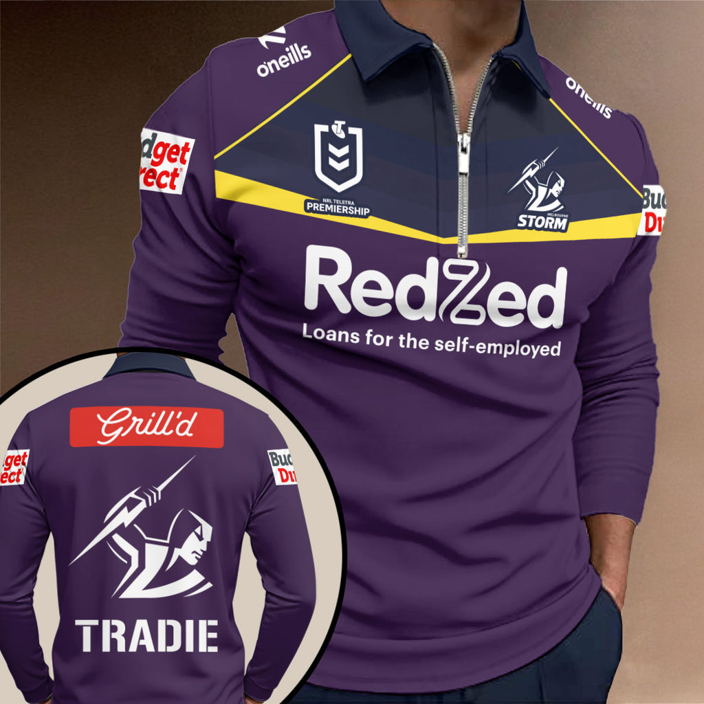 Melbourne Storm 2026 Zip Polo Shirt – TANTN20673