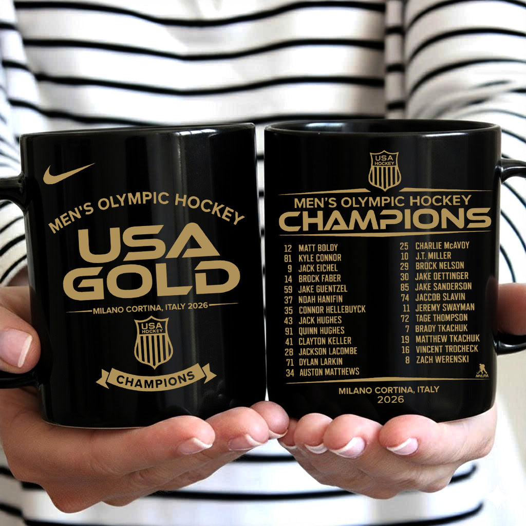 USA Men's Hockey 2026 Winter Olympics Gold Medal Ceramic Mug – TANTN21161