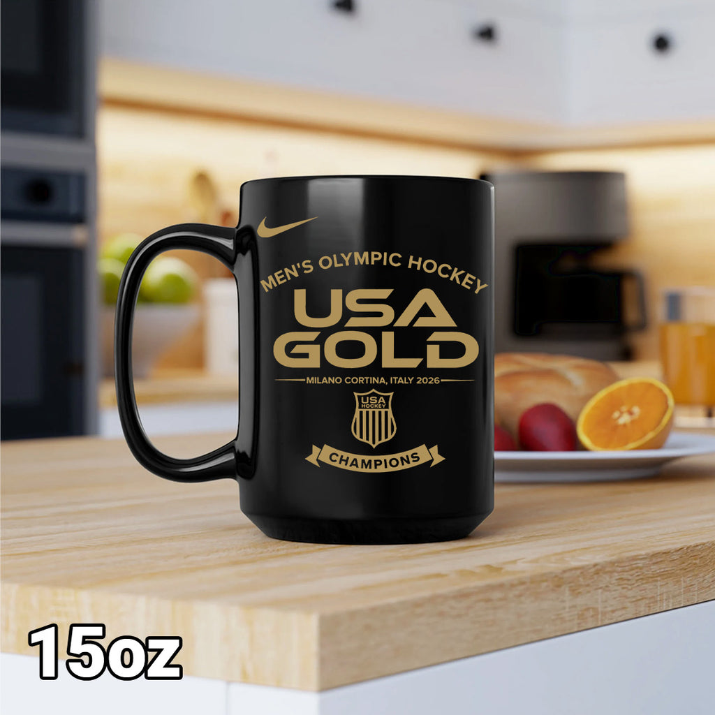 USA Men's Hockey 2026 Winter Olympics Gold Medal Ceramic Mug – TANTN21161