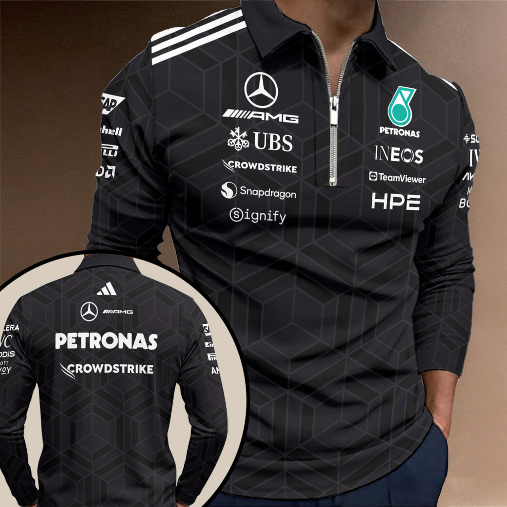 Mercedes AMG Petronas F1 Team 2026 Zip Polo Shirt – TANTN20307