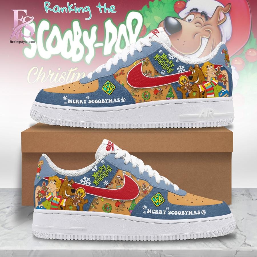 Merry Scoobymas Scooby Doo Christmas Air Force Shoes