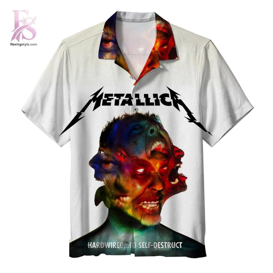 Metallica Band Hardwired to Self-Destruct Hawaiian Shirt