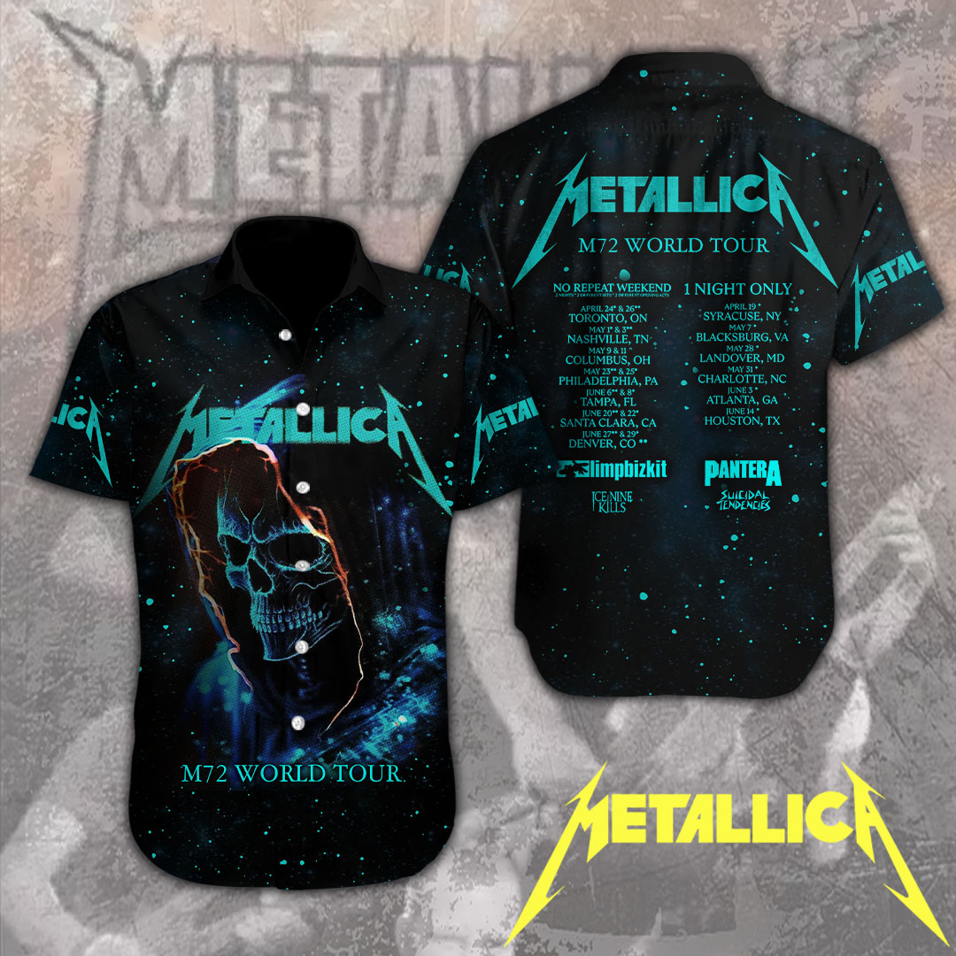 Metallica Short Sleeve Button-Down Shirt – MAITM 11146