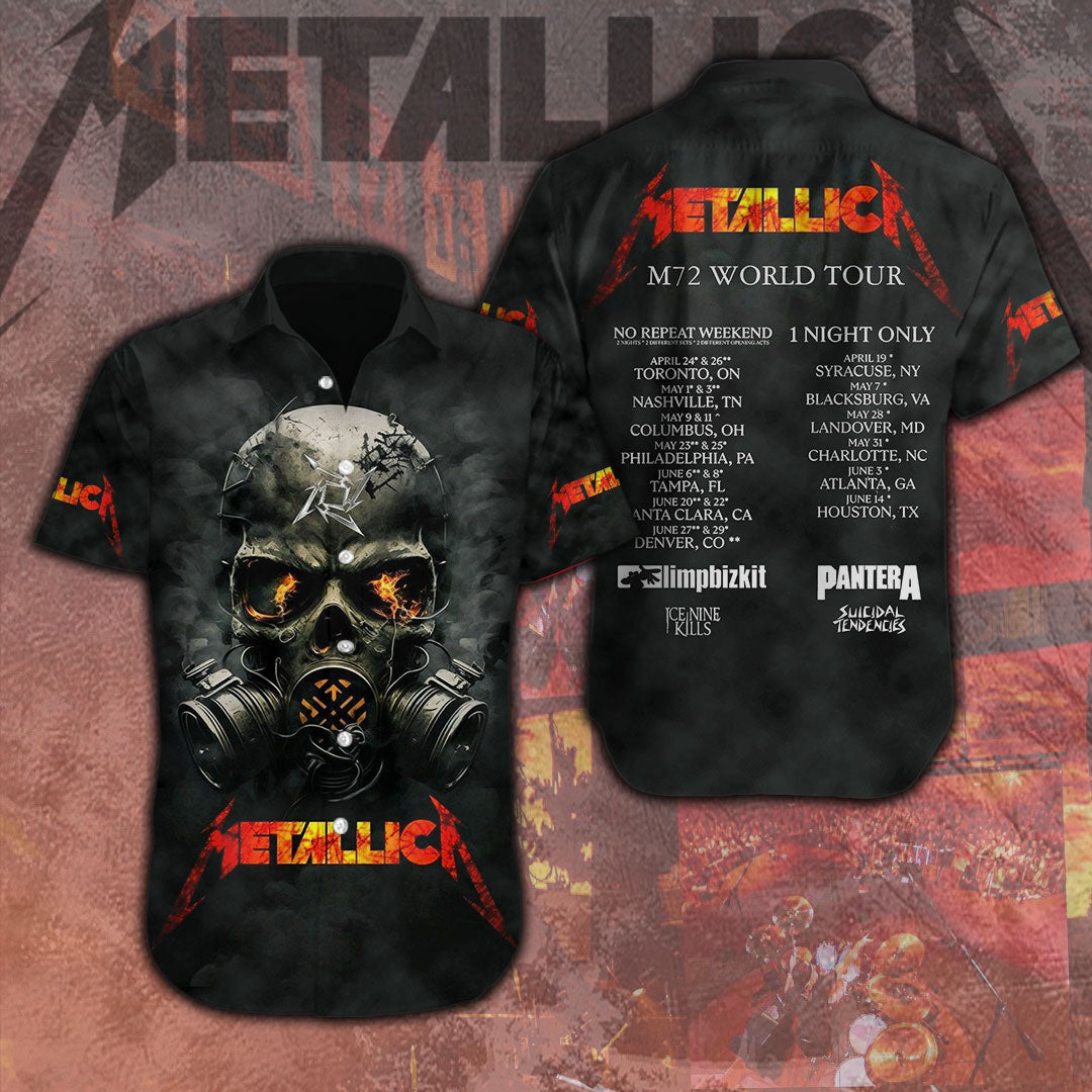 Metallica Short Sleeve Button-Down Shirt – MAITM 11455