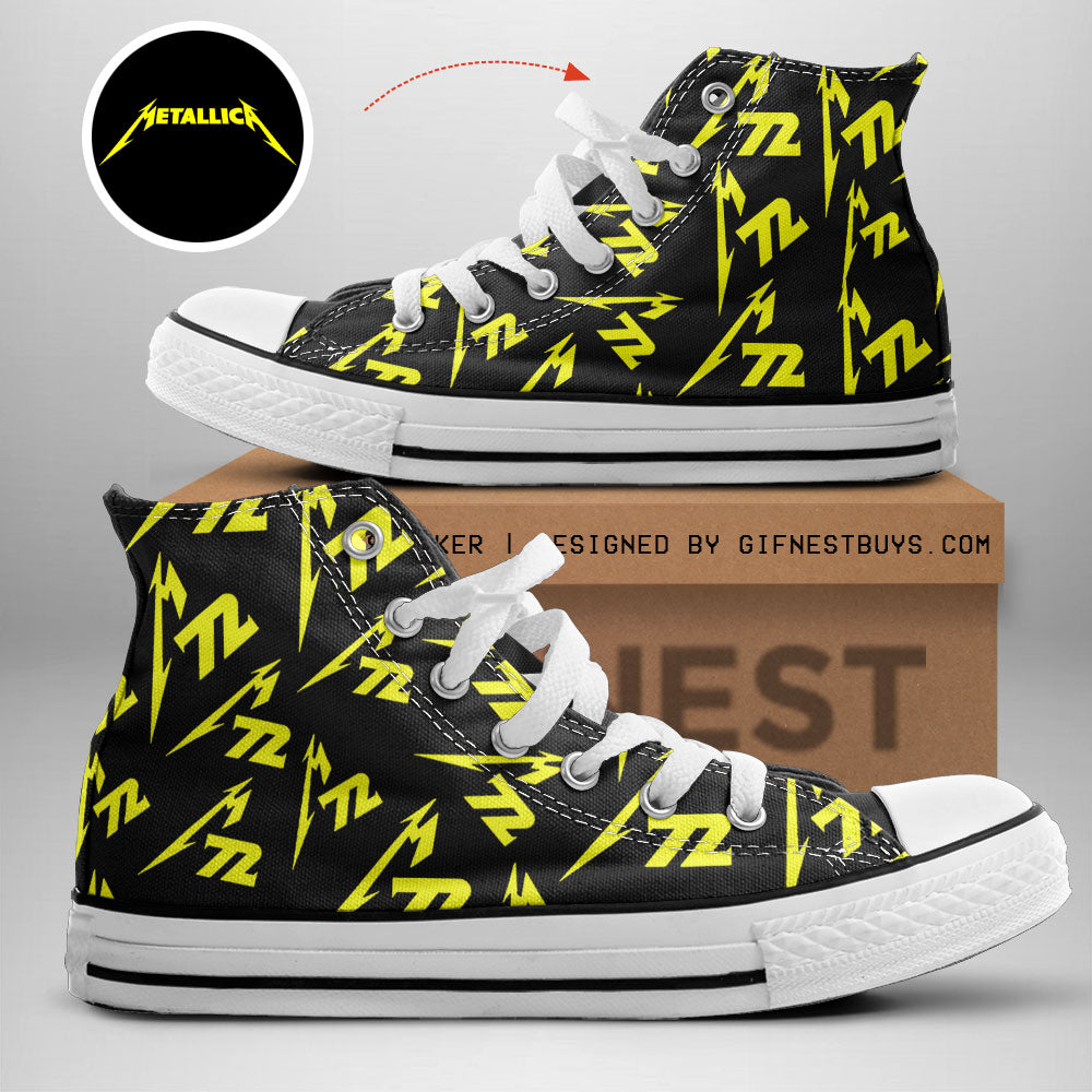 Metallica High Top Canvas Shoes – TANTN 13068