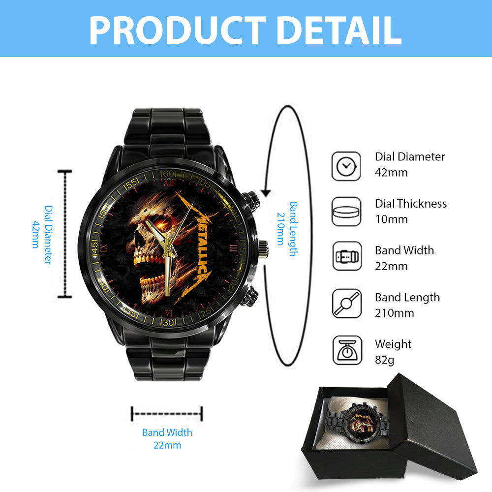 Metallica Black Stainless Steel Watch – GNE 3040
