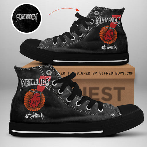 Metallica High Top Canvas Shoes – GNE 3497