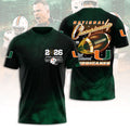 Miami Hurricanes Football 2026 National Championship 3D Apparel – HOATT15727