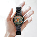 Miami Hurricanes Football 2026 Fiesta Bowl Champions Black Stainless Steel Watch – TANTN20140