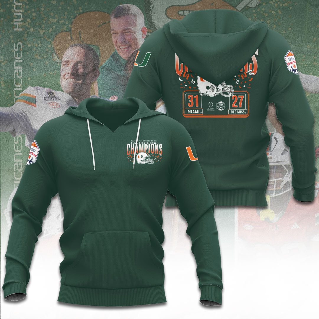 Miami Hurricanes Football 3D Apparel – TANTN20100