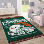 Miami Hurricanes Football Rectangular Rug – TANTN20115