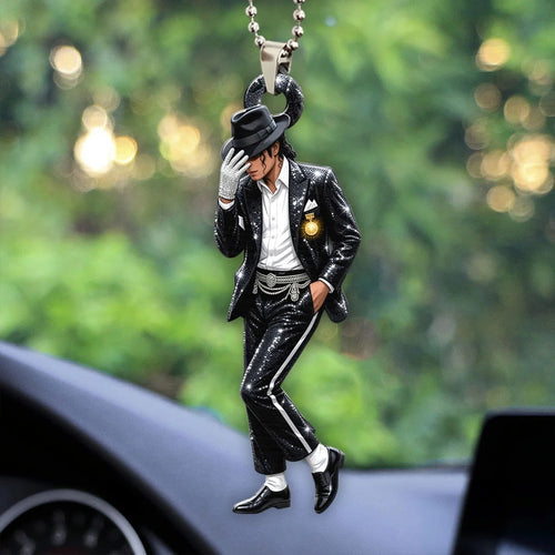 Michael Jackson Custom shape 2-sided Acrylic Car Ornament – HOATT20452