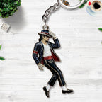 Michael Jackson Custom Shape 2-sided Keychain – HOATT17621