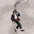 Michael Jackson Custom Shape 2-sided Keychain – HOATT17621