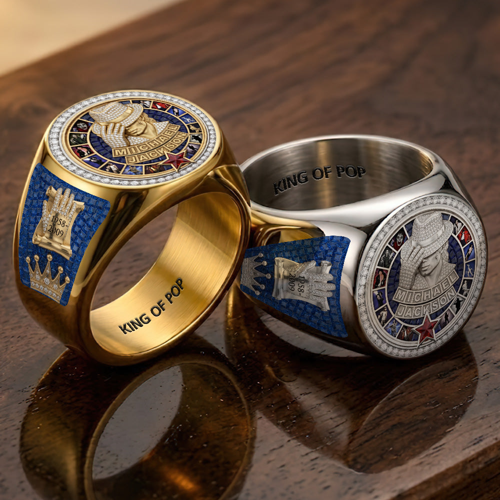 Michael Jackson 3D Engraved Ring – TMTHU6573