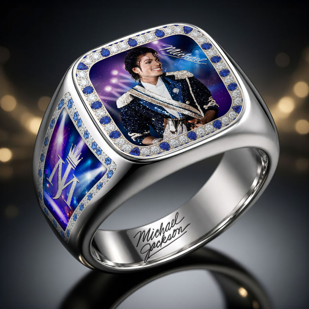 Michael Jackson 3D Engraved Ring – HOATT19119
