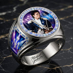 Michael Jackson 3D Engraved Ring – HOATT19119